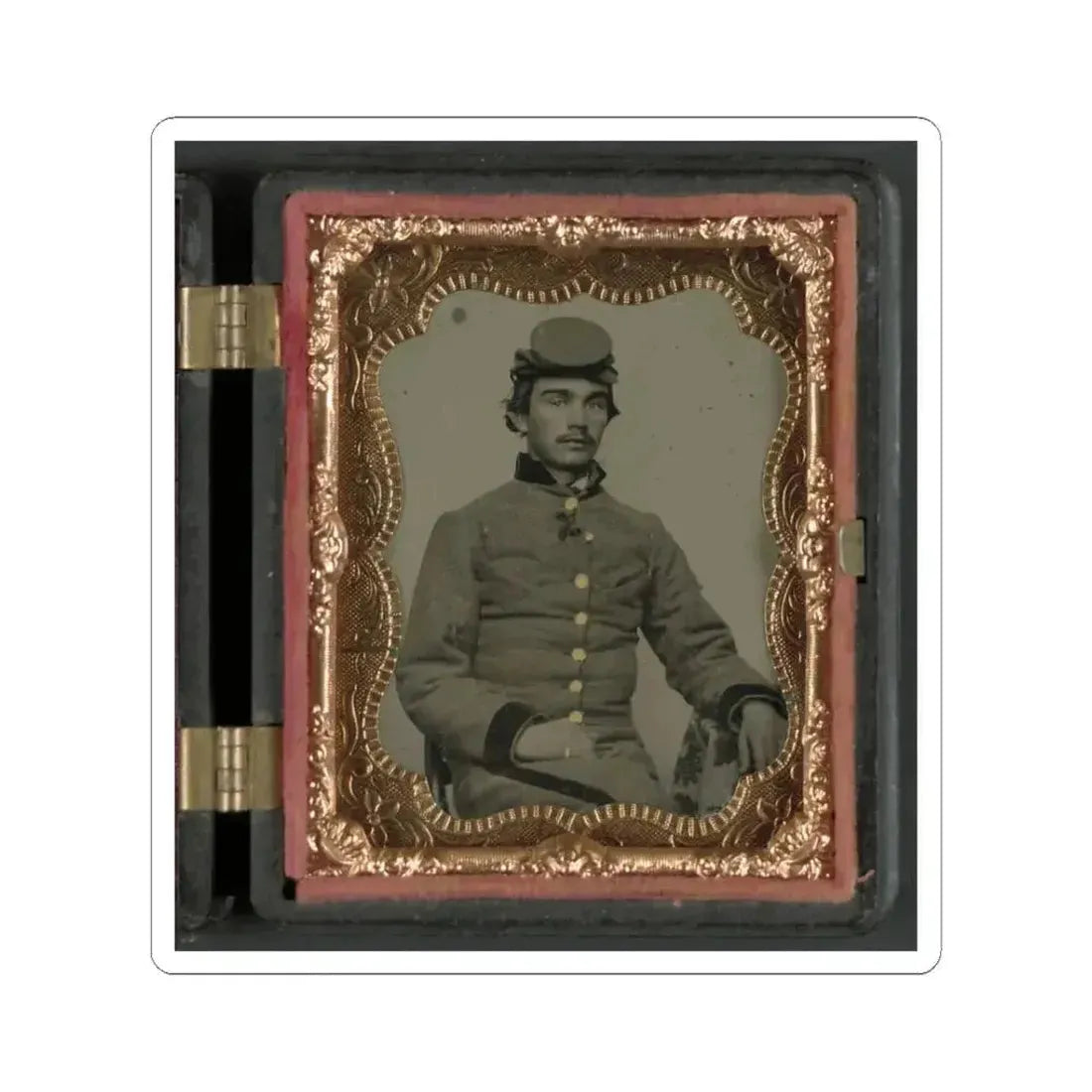 John W. Anthony of Company B, 11Th Virginia Infantry Regiment, Southern Guards (U.S. Civil War) STICKER Vinyl Kiss-Cut Decal 3 Inch White - The Sticker Space