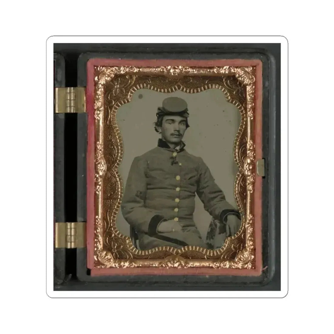 John W. Anthony of Company B, 11Th Virginia Infantry Regiment, Southern Guards (U.S. Civil War) STICKER Vinyl Kiss-Cut Decal 4 Inch White - The Sticker Space