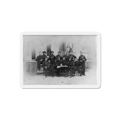 John W. Geary And Staff In Atlanta (U.S. Civil War) Refrigerator Magnet - The Sticker Space