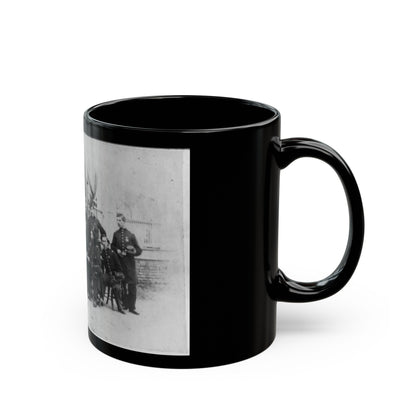 John W. Geary And Staff In Atlanta (U.S. Civil War) Black Coffee Mug-The Sticker Space