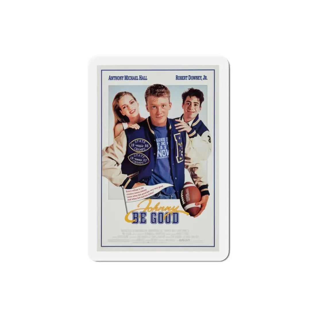 Johnny Be Good 1988 Movie Poster Refrigerator Magnet 2 Inch - The Sticker Space