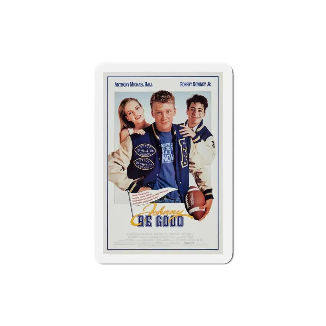 Johnny Be Good 1988 Movie Poster Refrigerator Magnet 3 Inch - The Sticker Space