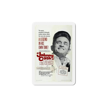 Johnny Cash The Man His World His Music 1969 Movie Poster Refrigerator Magnet 6 Inch - The Sticker Space