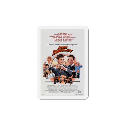 Johnny Dangerously 1984 Movie Poster Die-Cut Magnet-6 × 6"-The Sticker Space