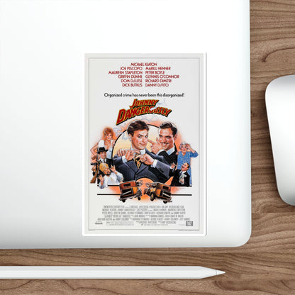 Johnny Dangerously 1984 Movie Poster STICKER Vinyl Die-Cut Decal-The Sticker Space