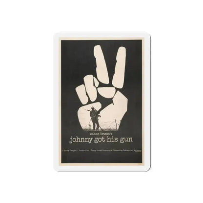 JOHNNY GOT HIS GUN 1971 Movie Poster - Refrigerator Magnet 4 Inch Die-Cut - The Sticker Space