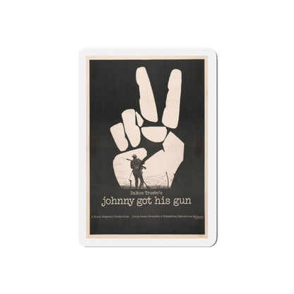 JOHNNY GOT HIS GUN 1971 Movie Poster - Refrigerator Magnet-5" x 5"-The Sticker Space