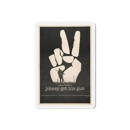 JOHNNY GOT HIS GUN 1971 Movie Poster - Refrigerator Magnet 6 Inch Die-Cut - The Sticker Space