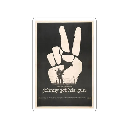 JOHNNY GOT HIS GUN 1971 Movie Poster STICKER Vinyl Die-Cut Decal - The Sticker Space