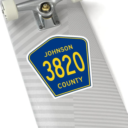 Johnson County Route 3820 AR (Arkansas) (Road Sign) STICKER Vinyl Kiss-Cut Decal - The Sticker Space