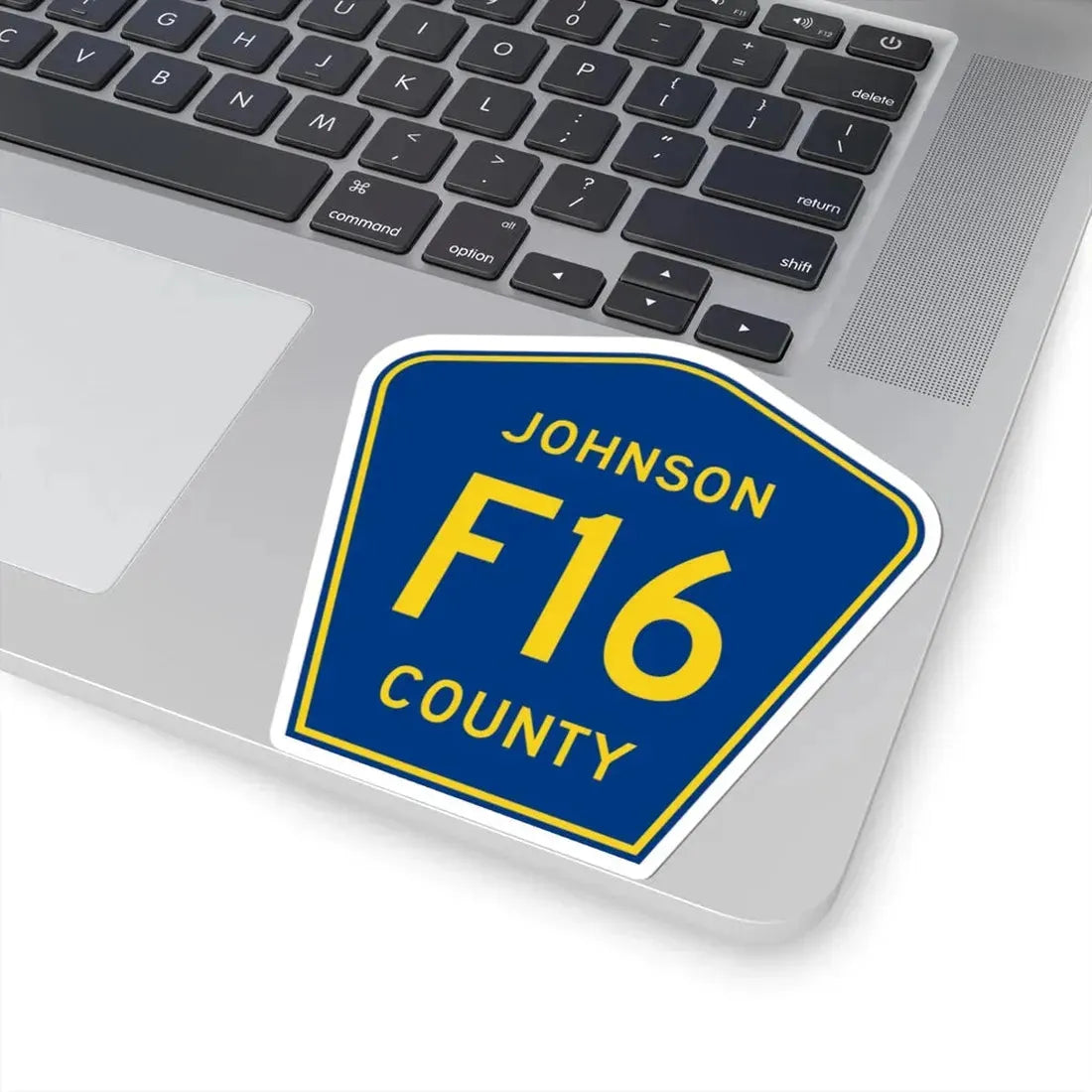 Johnson County Route F16 IA (Iowa) (Road Sign) STICKER Vinyl Kiss-Cut Decal - The Sticker Space