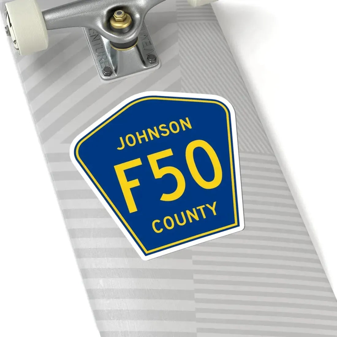 Johnson County Route F50 IA (Iowa) (Road Sign) STICKER Vinyl Kiss-Cut Decal - The Sticker Space