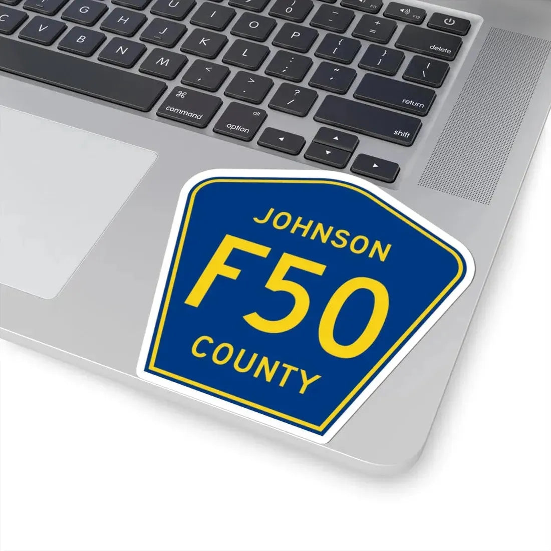 Johnson County Route F50 IA (Iowa) (Road Sign) STICKER Vinyl Kiss-Cut Decal - The Sticker Space