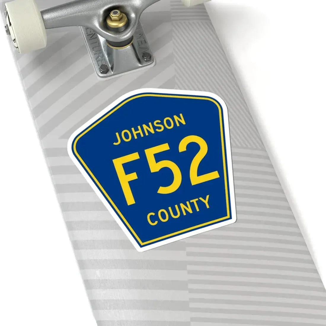 Johnson County Route F52 IA (Iowa) (Road Sign) STICKER Vinyl Kiss-Cut Decal - The Sticker Space