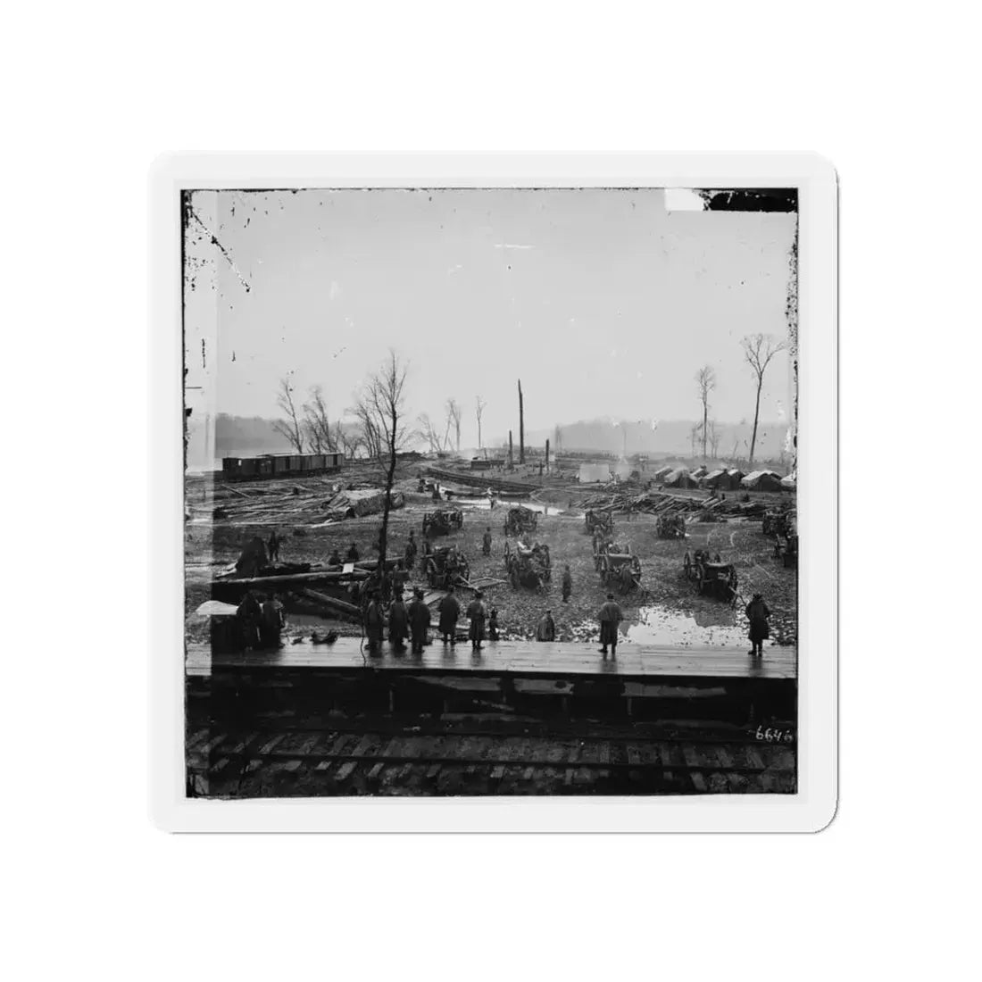 Johnsonville, Tenn. Camp Of Tennessee Colored Battery (U.S. Civil War) Refrigerator Magnet 3 Inch Die-Cut - The Sticker Space