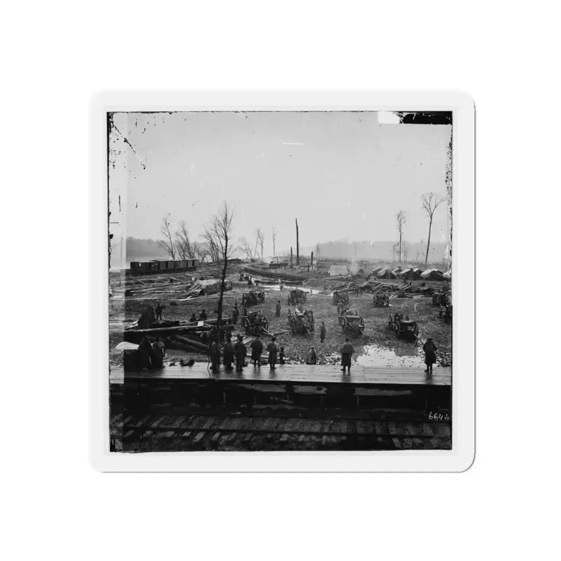 Johnsonville, Tenn. Camp Of Tennessee Colored Battery (U.S. Civil War) Refrigerator Magnet 4 Inch Die-Cut - The Sticker Space