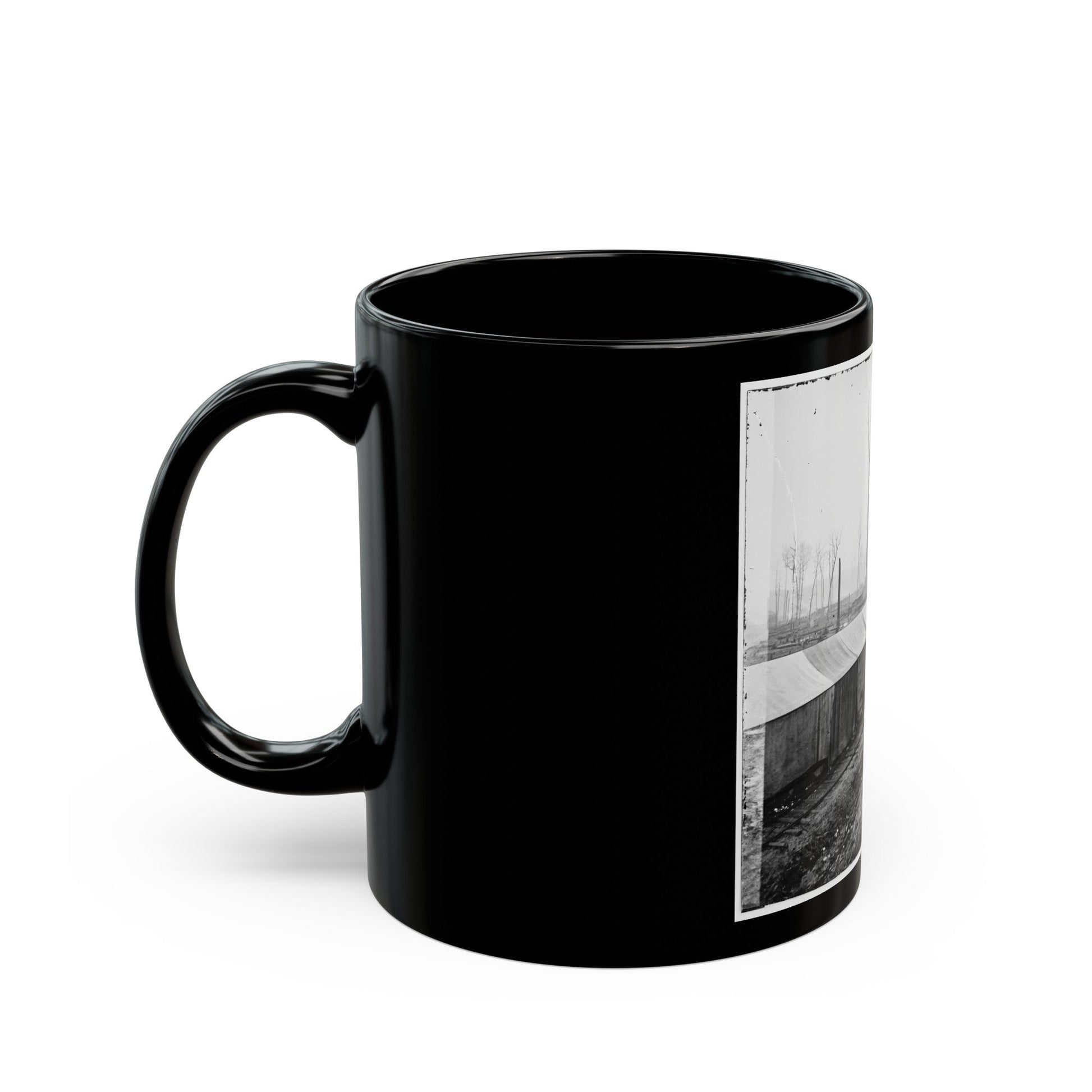 Johnsonville, Tenn. Federal Army Depot (U.S. Civil War) Black Coffee Mug-The Sticker Space