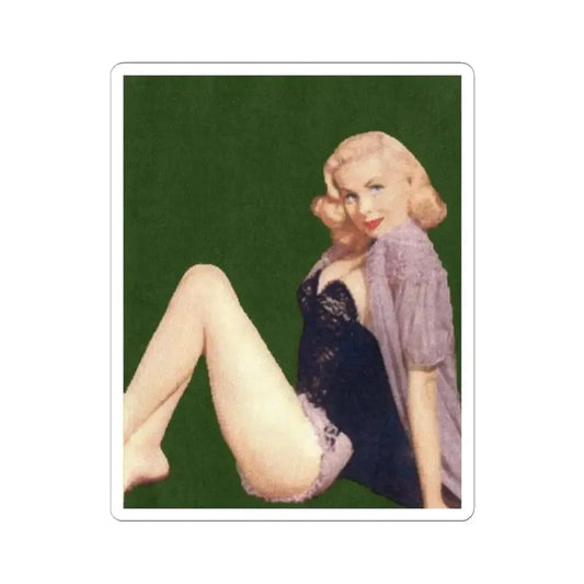 Joi Lansing #101 (Vintage Female Icon) STICKER Vinyl Kiss-Cut Decal 2 Inch White - The Sticker Space