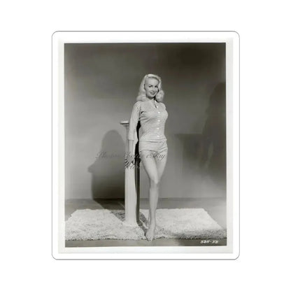 Joi Lansing #132 (Vintage Female Icon) STICKER Vinyl Kiss-Cut Decal 3 Inch White - The Sticker Space