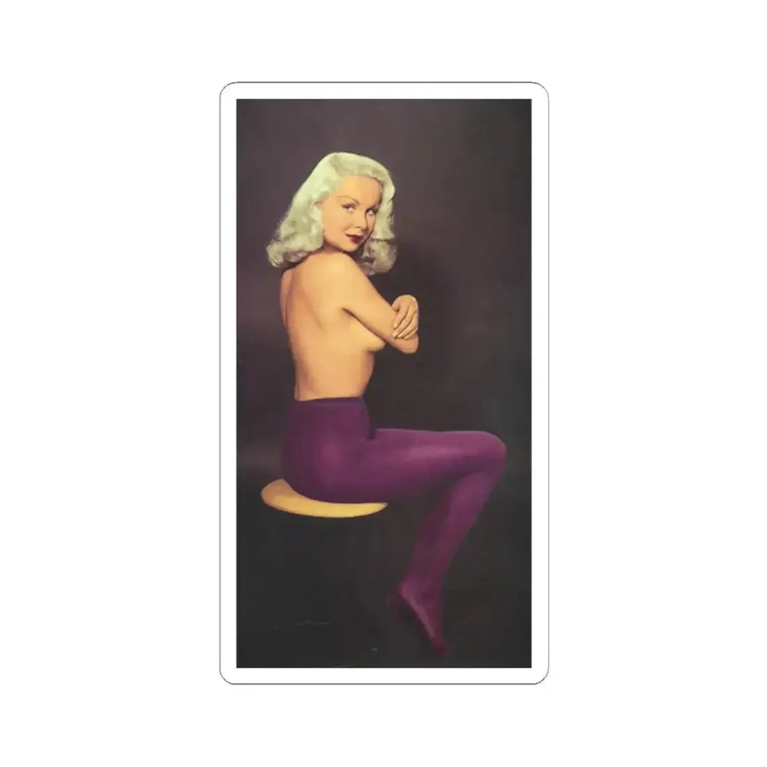 Joi Lansing #186 (Vintage Female Icon) STICKER Vinyl Kiss-Cut Decal 2 Inch White - The Sticker Space