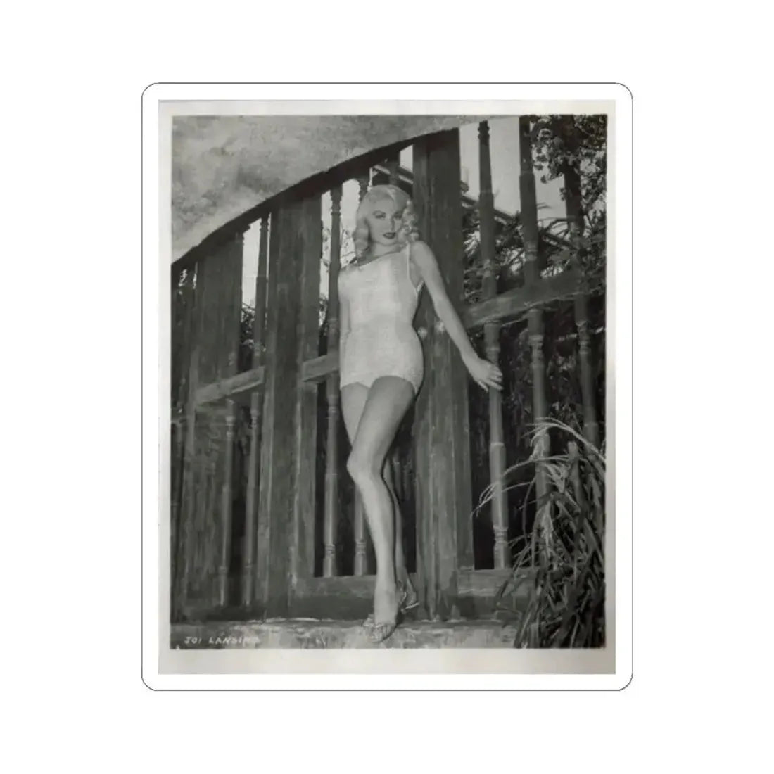 Joi Lansing #62 (Vintage Female Icon) STICKER Vinyl Kiss-Cut Decal 3 Inch White - The Sticker Space