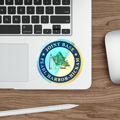 Joint Base Pearl Harbor Hickam (U.S. Navy) Holographic STICKER Die-Cut Vinyl Decal-The Sticker Space