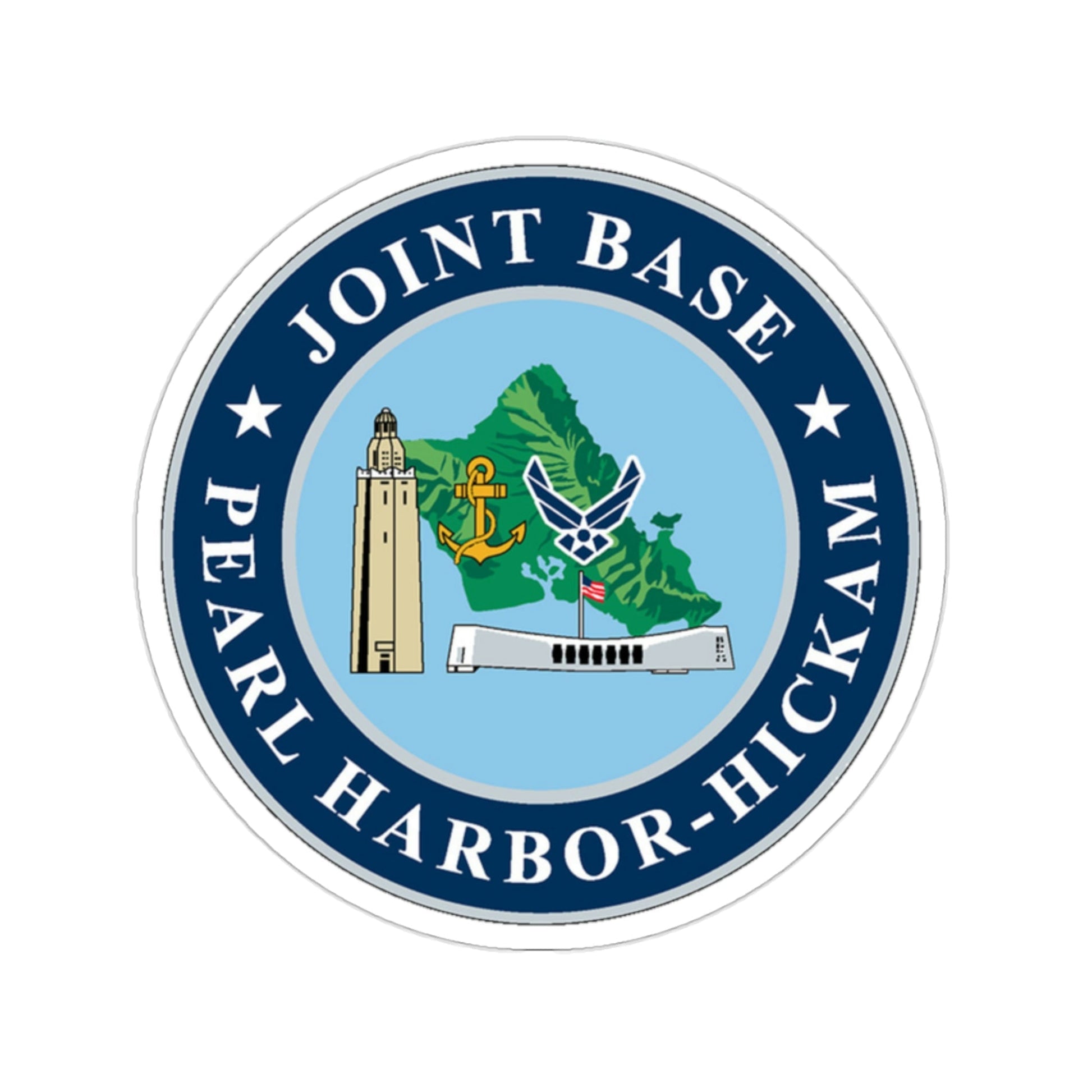 Joint Base Pearl Harbor Hickam (U.S. Navy) STICKER Vinyl Die-Cut Decal-2 Inch-The Sticker Space