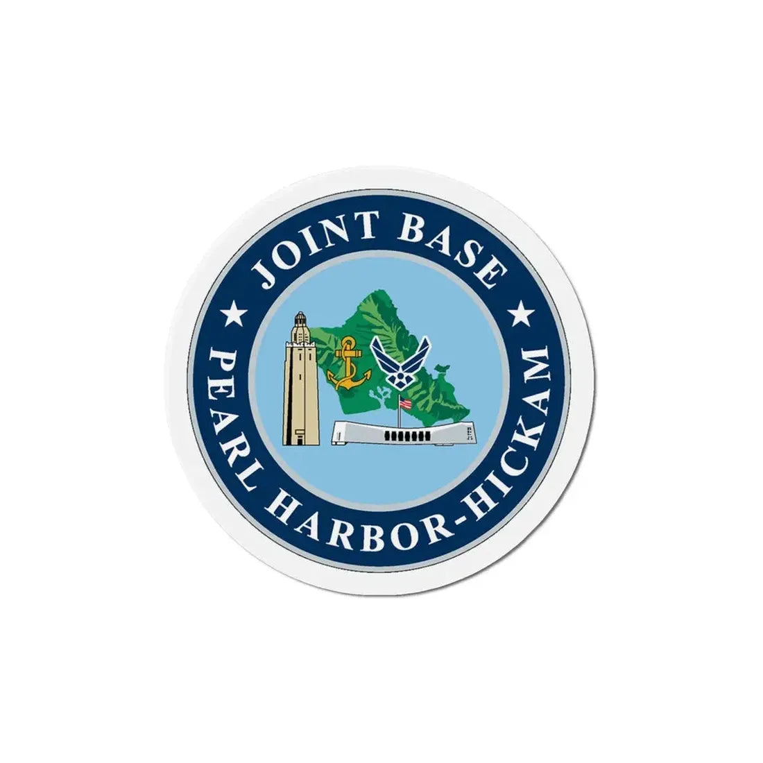Joint Base Pearl Harbor Hickam (U.S. Navy) Refrigerator Magnet 5 Inch - The Sticker Space