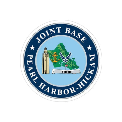 Joint Base Pearl Harbor Hickam (U.S. Navy) Transparent STICKER Die-Cut Vinyl Decal 3 Inch Transparent - The Sticker Space