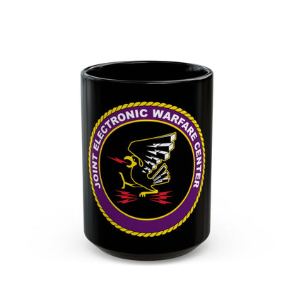 Joint Electronic Warfare Center JEWC (U.S. Air Force) Black Coffee Mug-15oz-The Sticker Space