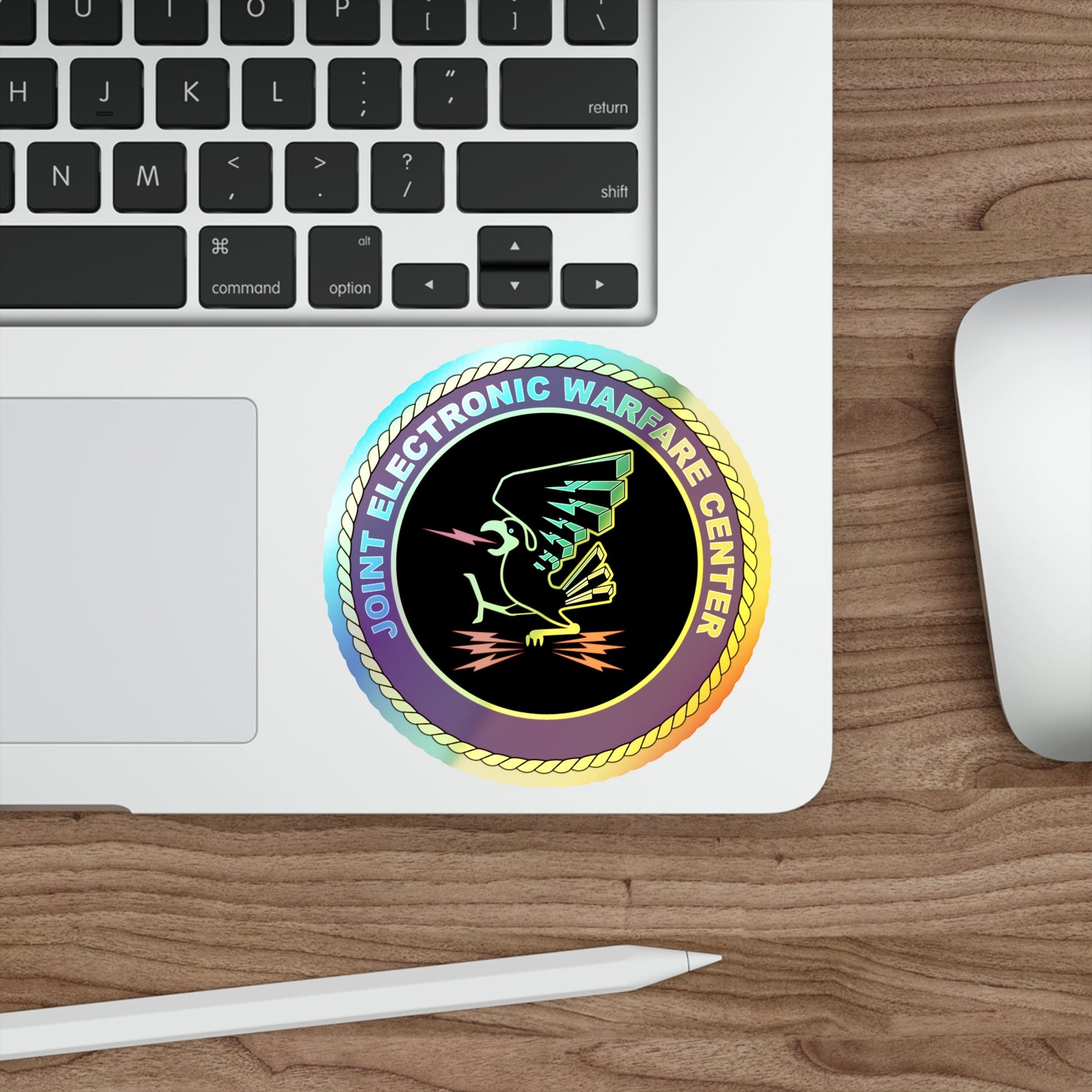 Joint Electronic Warfare Center JEWC (U.S. Air Force) Holographic STICKER Die-Cut Vinyl Decal-The Sticker Space