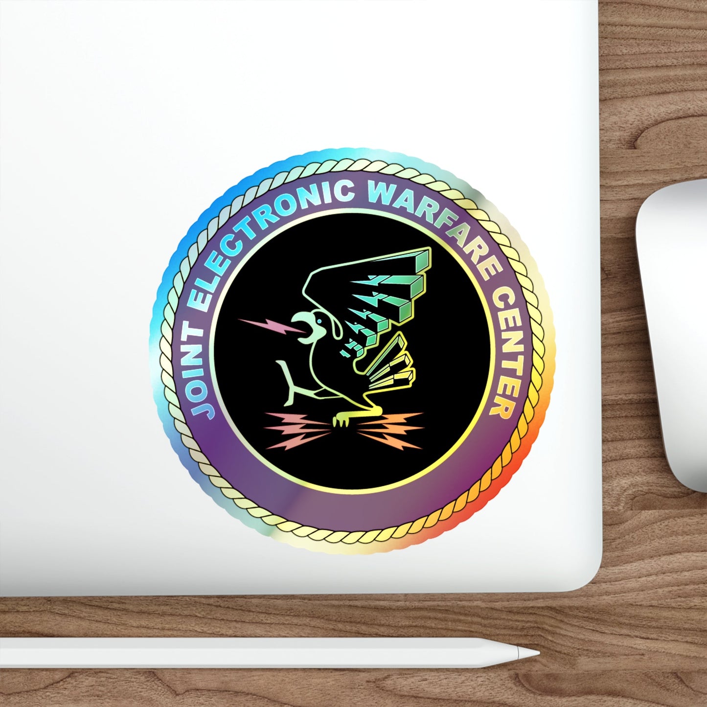 Joint Electronic Warfare Center JEWC (U.S. Air Force) Holographic STICKER Die-Cut Vinyl Decal-The Sticker Space