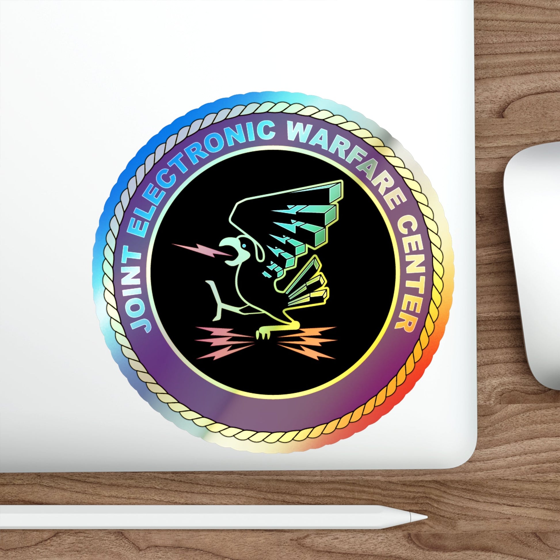 Joint Electronic Warfare Center JEWC (U.S. Air Force) Holographic STICKER Die-Cut Vinyl Decal-The Sticker Space