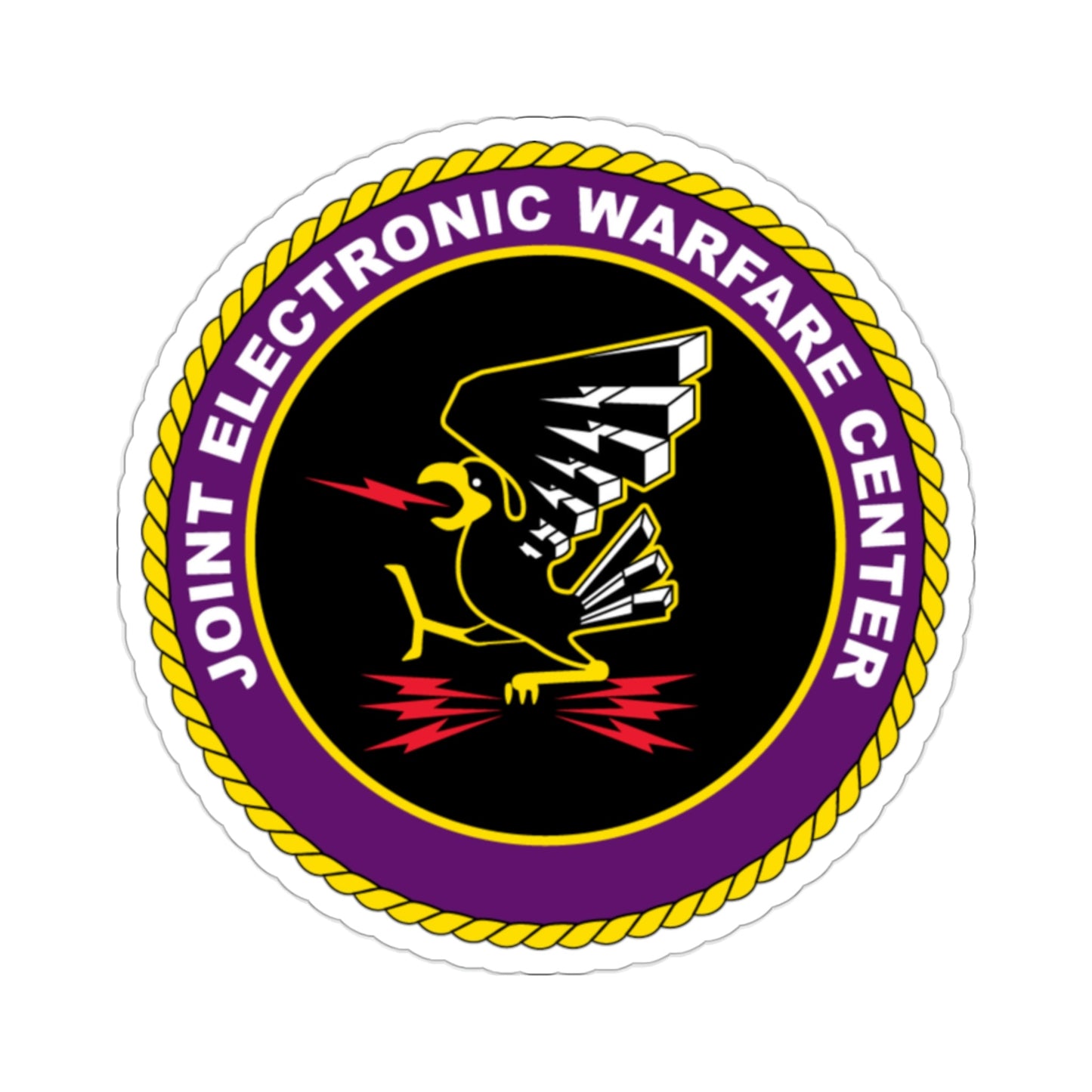 Joint Electronic Warfare Center JEWC (U.S. Air Force) STICKER Vinyl Die-Cut Decal-2 Inch-The Sticker Space