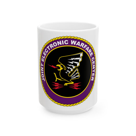 Joint Electronic Warfare Center JEWC (U.S. Air Force) White Coffee Mug-15oz-The Sticker Space