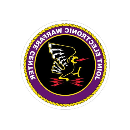 Joint Electronic Warfare Center JEWC (U.S. Air Force) REVERSE PRINT Transparent Die-Cut STICKER 2 Inch Die-Cut Transparent - The Sticker Space