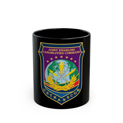 Joint Enabling Capabilities Command USTRANSCOM (U.S. Navy) Black Coffee Mug-11oz-The Sticker Space