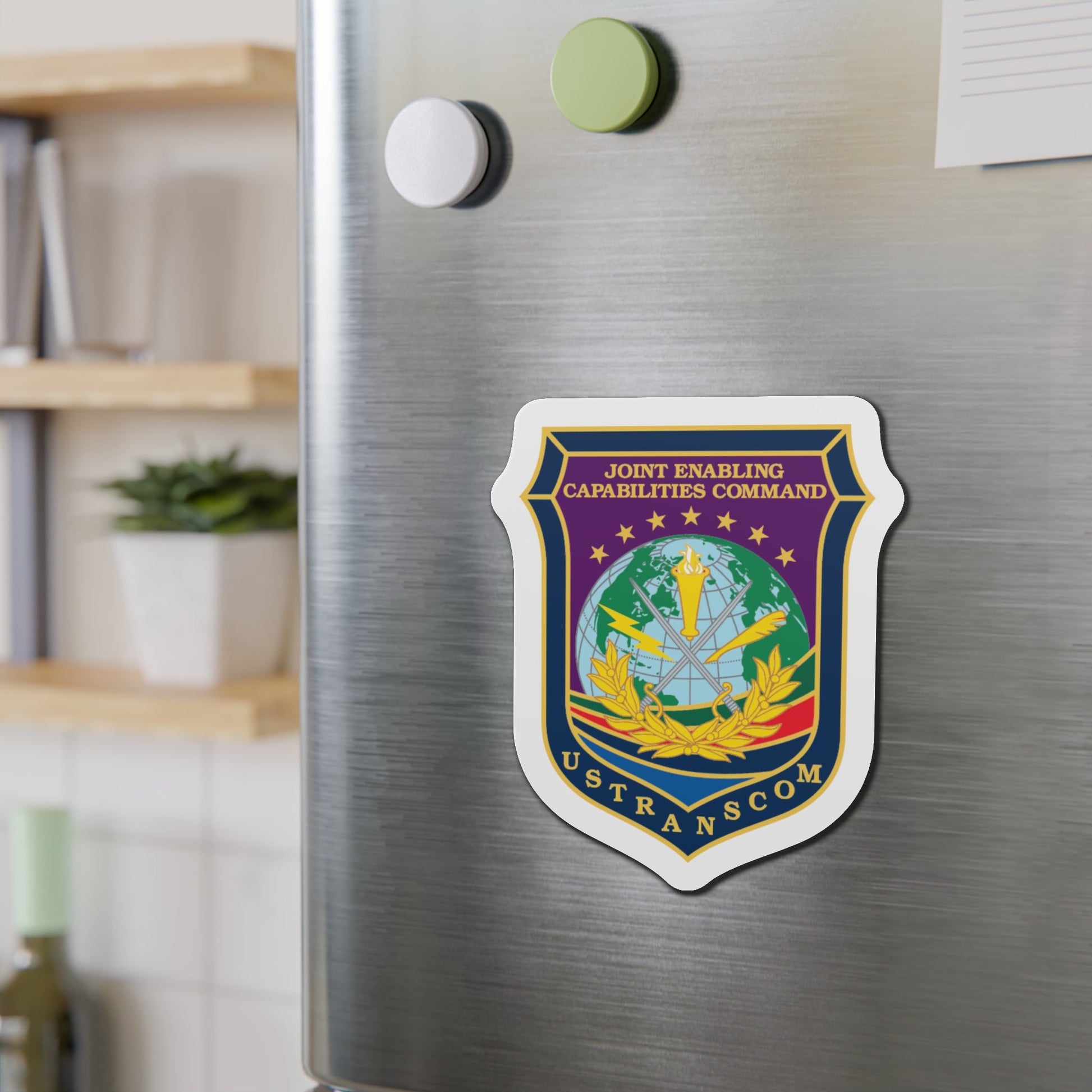 Joint Enabling Capabilities Command USTRANSCOM (U.S. Navy) Die-Cut Magnet-The Sticker Space