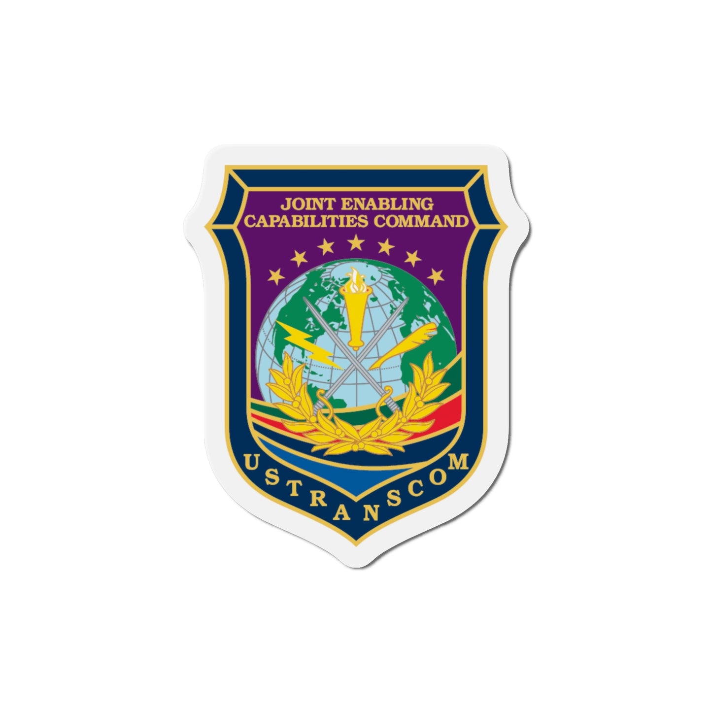 Joint Enabling Capabilities Command USTRANSCOM (U.S. Navy) Die-Cut Magnet-5" x 5"-The Sticker Space