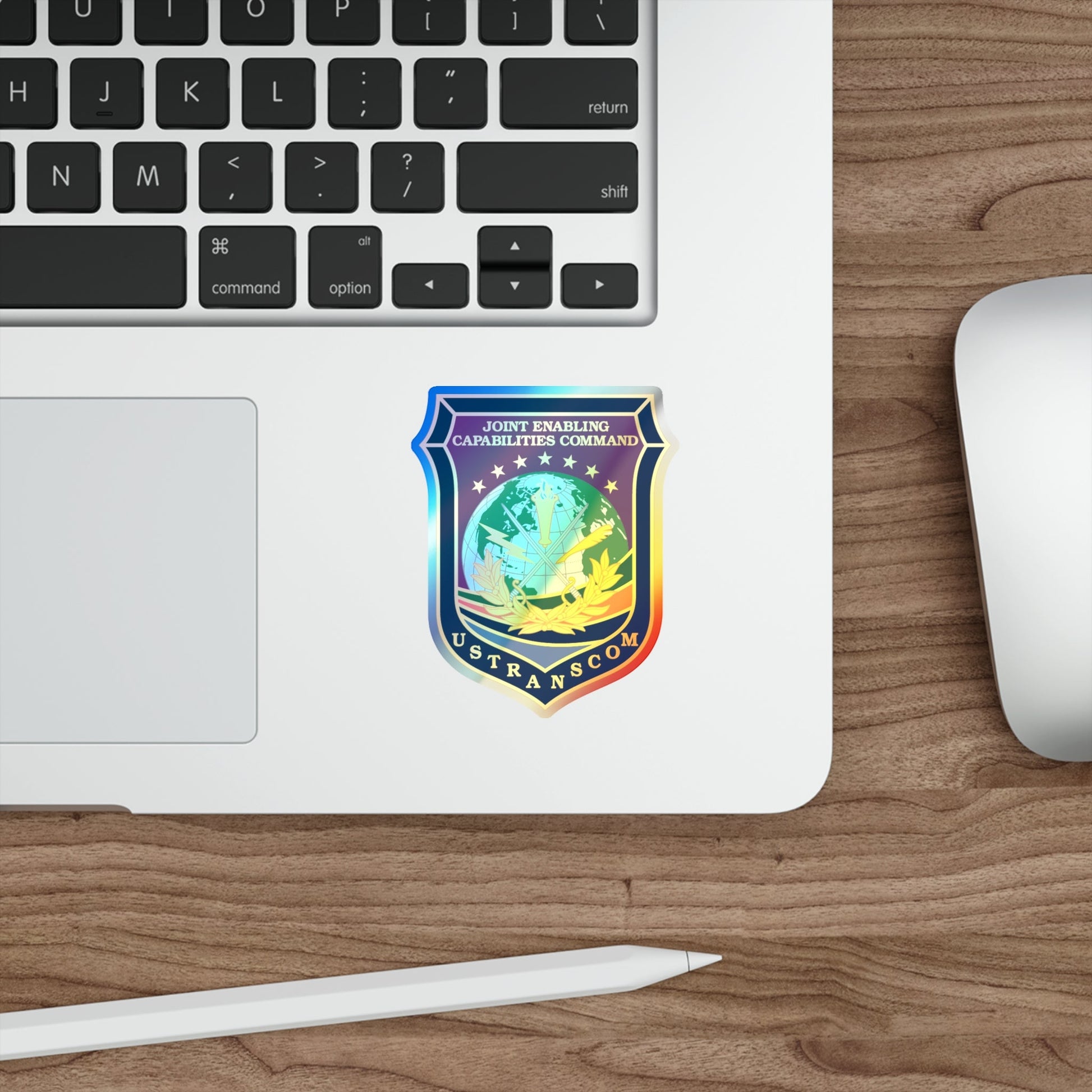 Joint Enabling Capabilities Command USTRANSCOM (U.S. Navy) Holographic STICKER Die-Cut Vinyl Decal-The Sticker Space