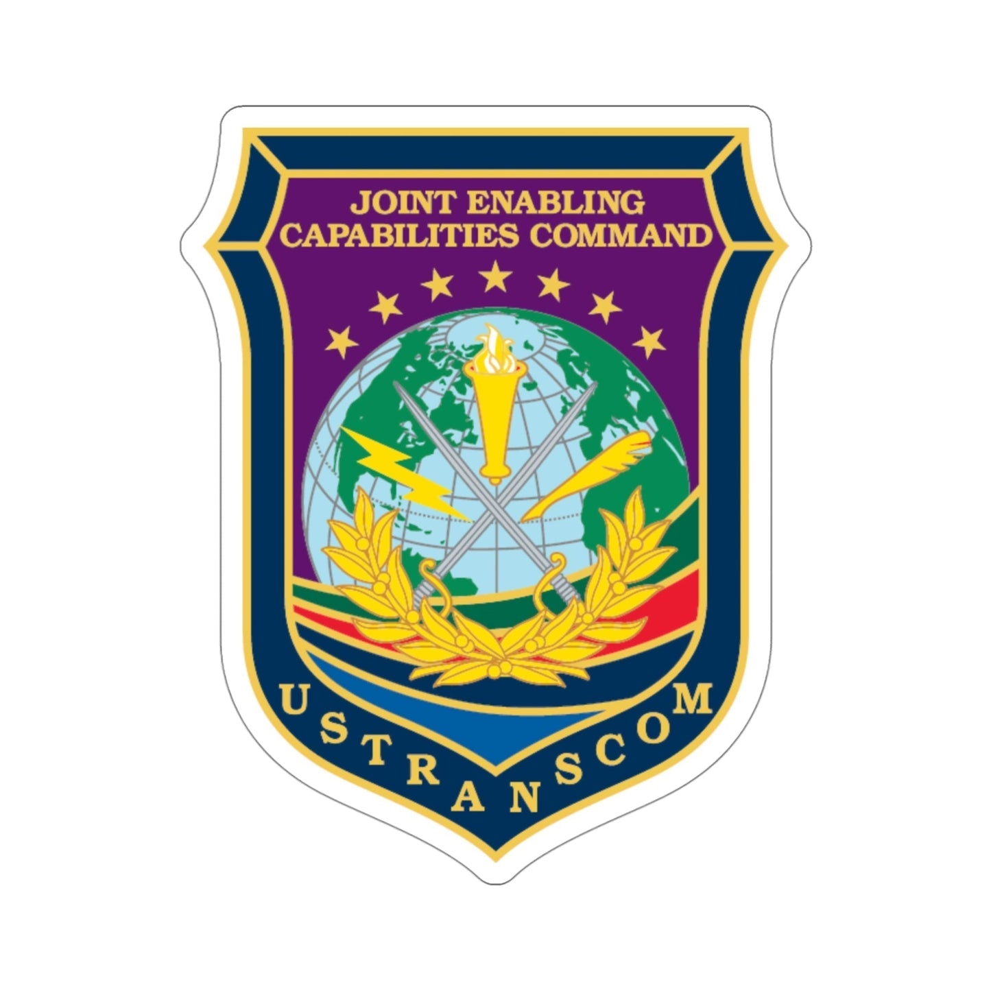 Joint Enabling Capabilities Command USTRANSCOM (U.S. Navy) STICKER Vinyl Die-Cut Decal-4 Inch-The Sticker Space