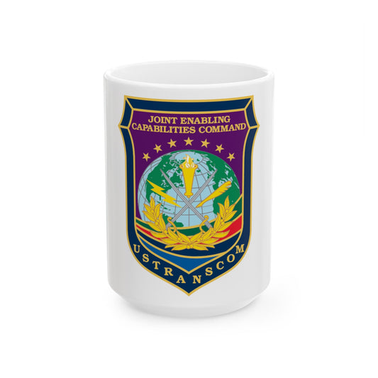 Joint Enabling Capabilities Command USTRANSCOM (U.S. Navy) White Coffee Mug-15oz-The Sticker Space