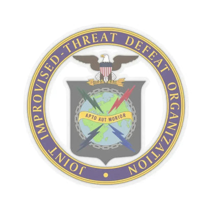 Joint Improvised Threat Defeat Organization - STICKER Vinyl Kiss-Cut Decal 2 Inch Transparent - The Sticker Space