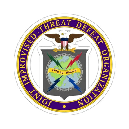 Joint Improvised Threat Defeat Organization - STICKER Vinyl Kiss-Cut Decal 2 Inch White - The Sticker Space