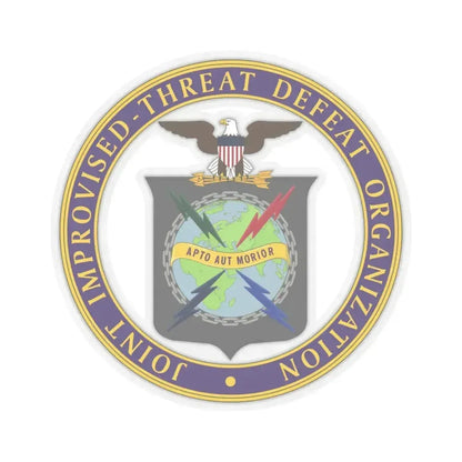 Joint Improvised Threat Defeat Organization - STICKER Vinyl Kiss-Cut Decal 6 Inch Transparent - The Sticker Space