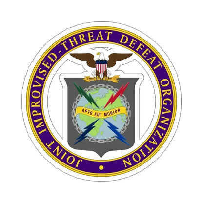 Joint Improvised Threat Defeat Organization - STICKER Vinyl Kiss-Cut Decal 6 Inch White - The Sticker Space