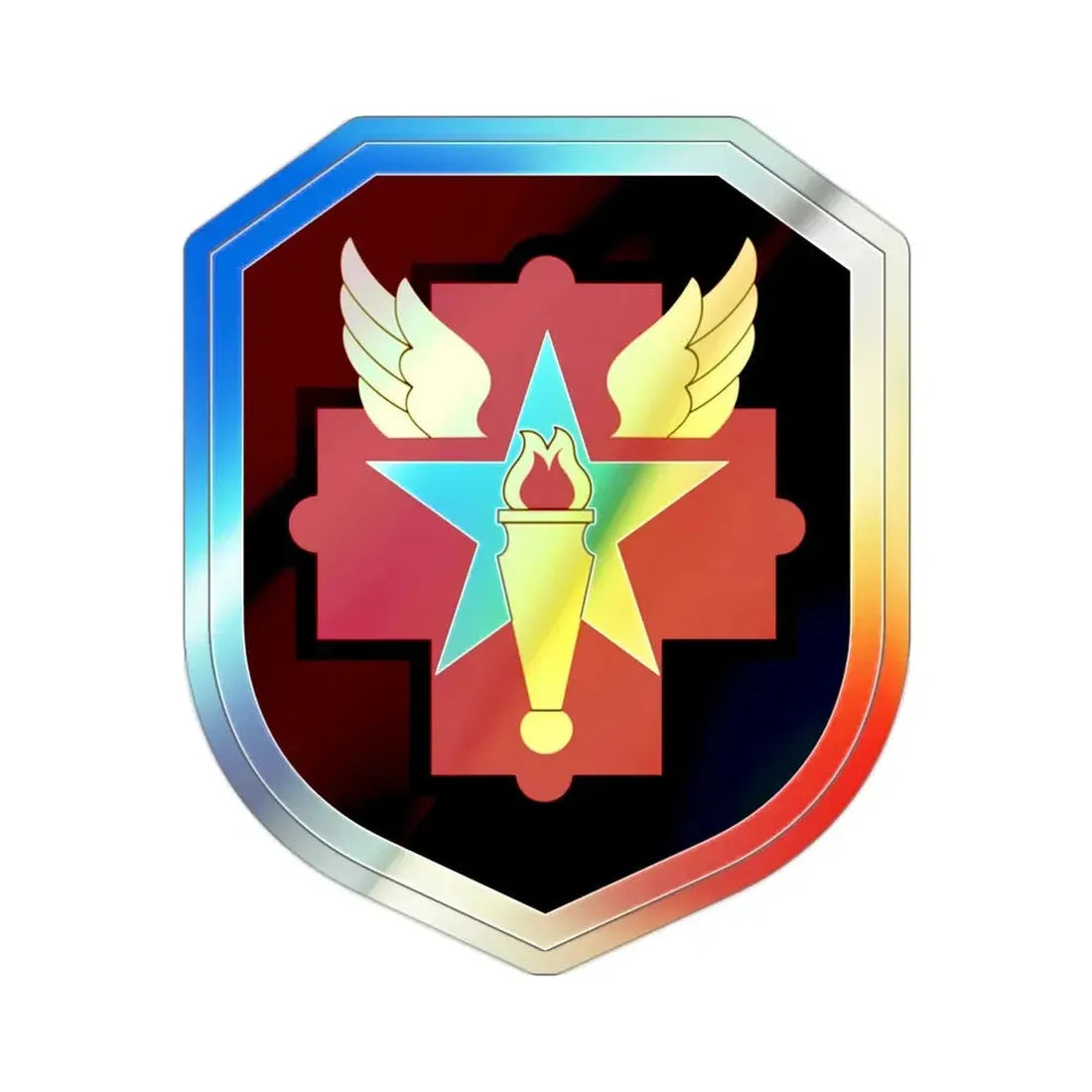 Joint Military Medical Command (U.S. Army) Holographic STICKER Die-Cut Vinyl Decal 2 Inch Holographic - The Sticker Space