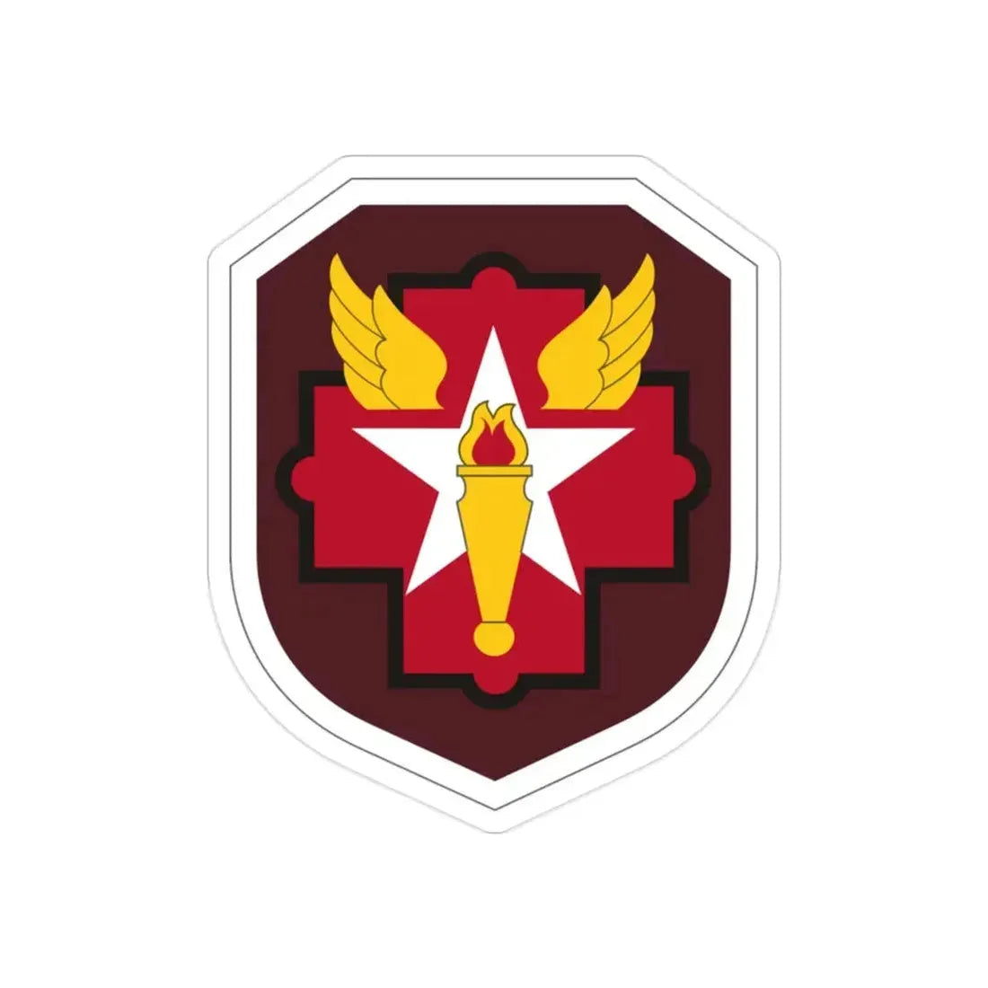 Joint Military Medical Command US (U.S. Army) REVERSE PRINT Transparent Die-Cut STICKER 2 Inch Die-Cut Transparent - The Sticker Space