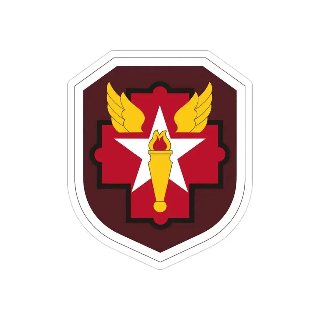 Joint Military Medical Command US (U.S. Army) REVERSE PRINT Transparent Die-Cut STICKER 3 Inch Die-Cut Transparent - The Sticker Space