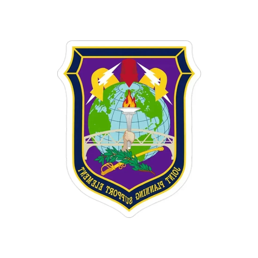 Joint Planning Support (U.S. Army) REVERSE PRINT Transparent Die-Cut STICKER - The Sticker Space